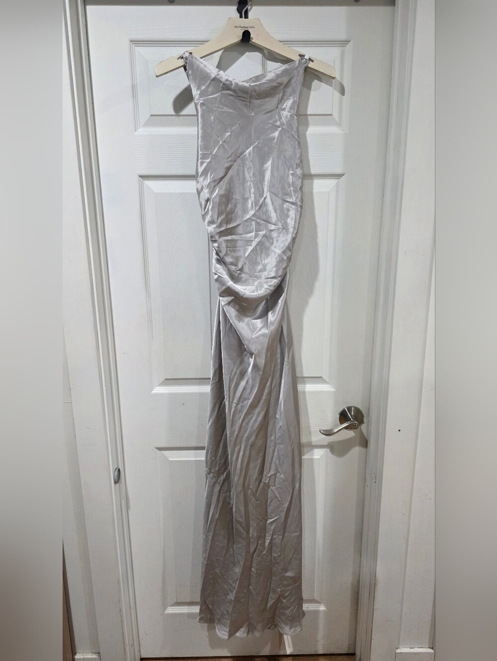 Reformation Anaiis Silk Maxi Dress in Moonlight - Picture 4 of 9